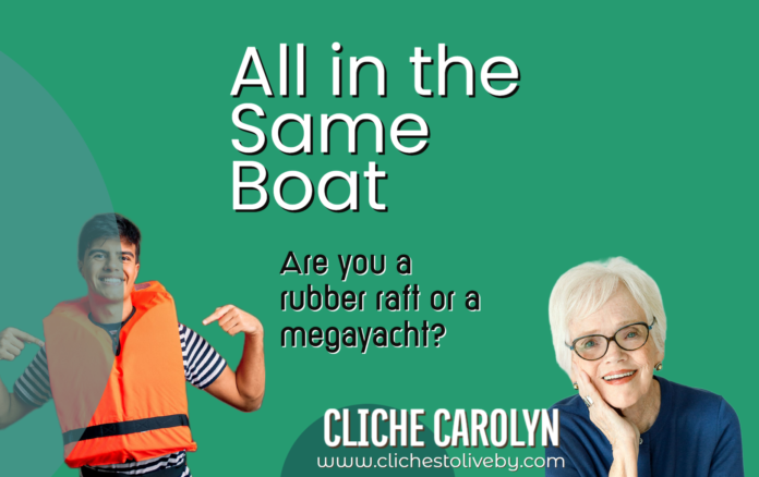All in the Same Boat- A Blog Post by Dr. Carolyn Lee