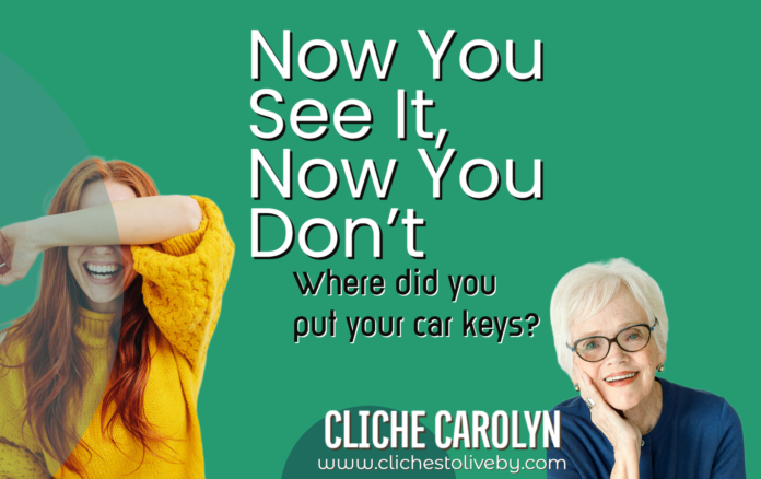 Now You See It, Now You Don't - A Blog By Dr. Carolyn Lee